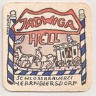 Schlossbrauerei Herrngiersdorf - alter Bierdeckel "Jadwiga hell"