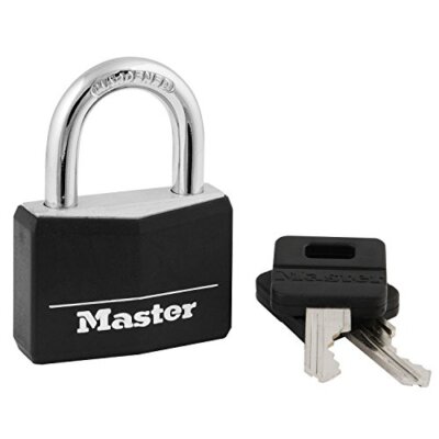MASTERLOCK 470-141DLF 4 PIN TUMBLER PADLOCKKEYED DIFF. BLACK BRASS