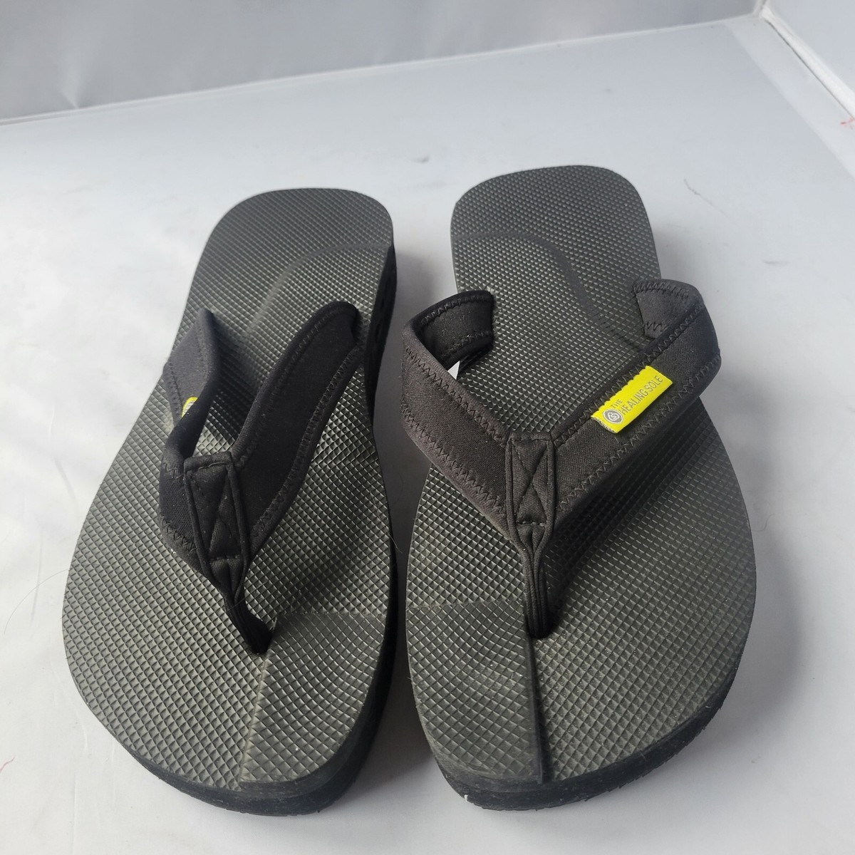 The Healing Sole mens original 2.0 black fit flop sz 13.5 The Healing Sole Original - Black For Plantar Fasciitis Flip  main image 2