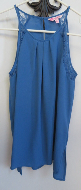 SLEEVLESS TOP (BLUE) "CANDIES" SIZE: SMALL