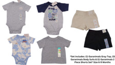 Garanimals Baby Boy Assorted Style Tops  Shorts 6 Piece Set SZ 6-9 Months NEW