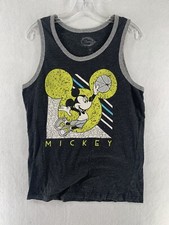 Disney Parks Disney World Youth Boys Mickey Mouse Tank Top Size M Gray
