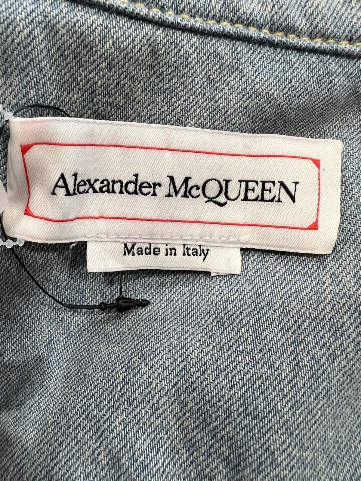Alexander McQueen patchwork denim jacket. $1990 - image 6