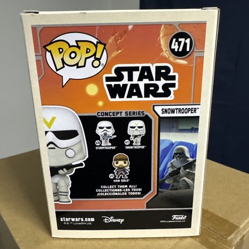 Funko Pop! Star Wars: Concept Series - Snowtrooper #471 - Damaged Box - Picture 3 of 6