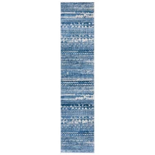SAFAVIEH Brentwood Collection BNT835M Blue / Ivory Rug