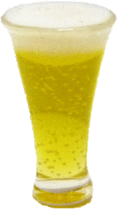 Dollhouse-Miniature-Beer-in-a-Glass-1-12-Scale