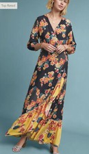 NWT Anthropologie Farm Rio Loretta Maxi Wrap Dress XS