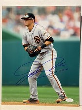 Joe Panik Signed San Francisco Giants 11x14 Photo JSA