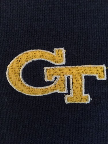 Georgia Tech Yellow Jackets V neck Sweater Vest Licensed GTU University - Picture 4 of 4