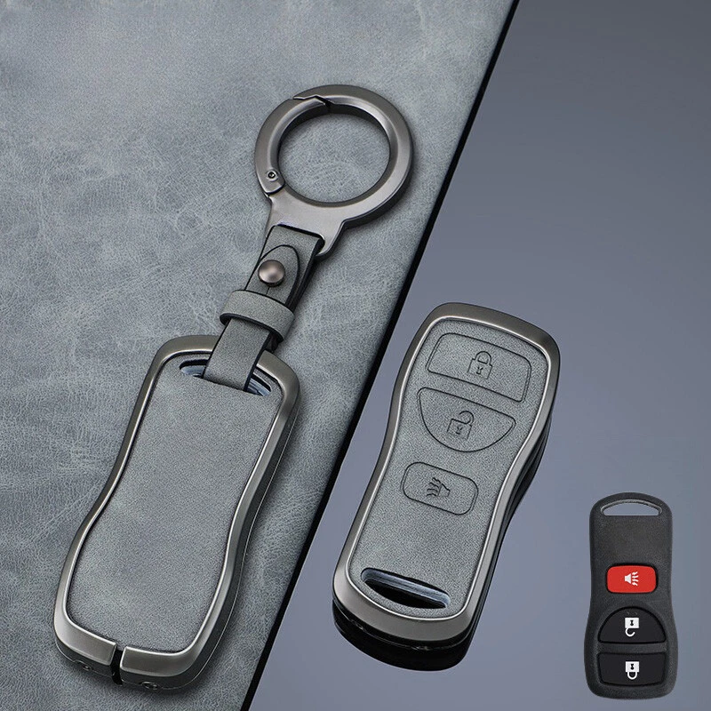 Funda Carcasa Llavero Coche Aleación Zinc Cuero Para Nissan Frontier Sentra 350Z Xterra Foto 4 de 4