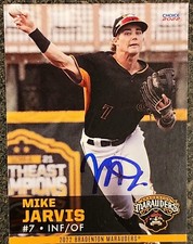 Mike Jarvis Signed 2022 Bradenton Marauders Card #9 Pirates 1st Minors Card!