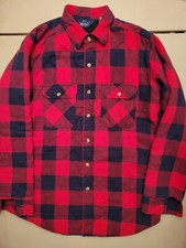 Vintage Woolrich Jacket Men Medium Buffalo Check Plaid Red Tartan 50s 60s 70s