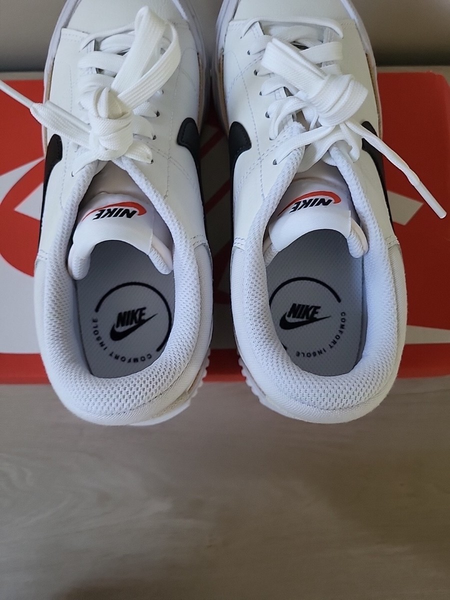 Size 7 Nike Court Legacy Lift - White/Hemp/Team Orange