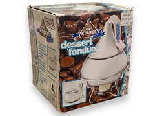 Hersheys Kiss Dessert Fondue Pot Silver 2005 Kisses