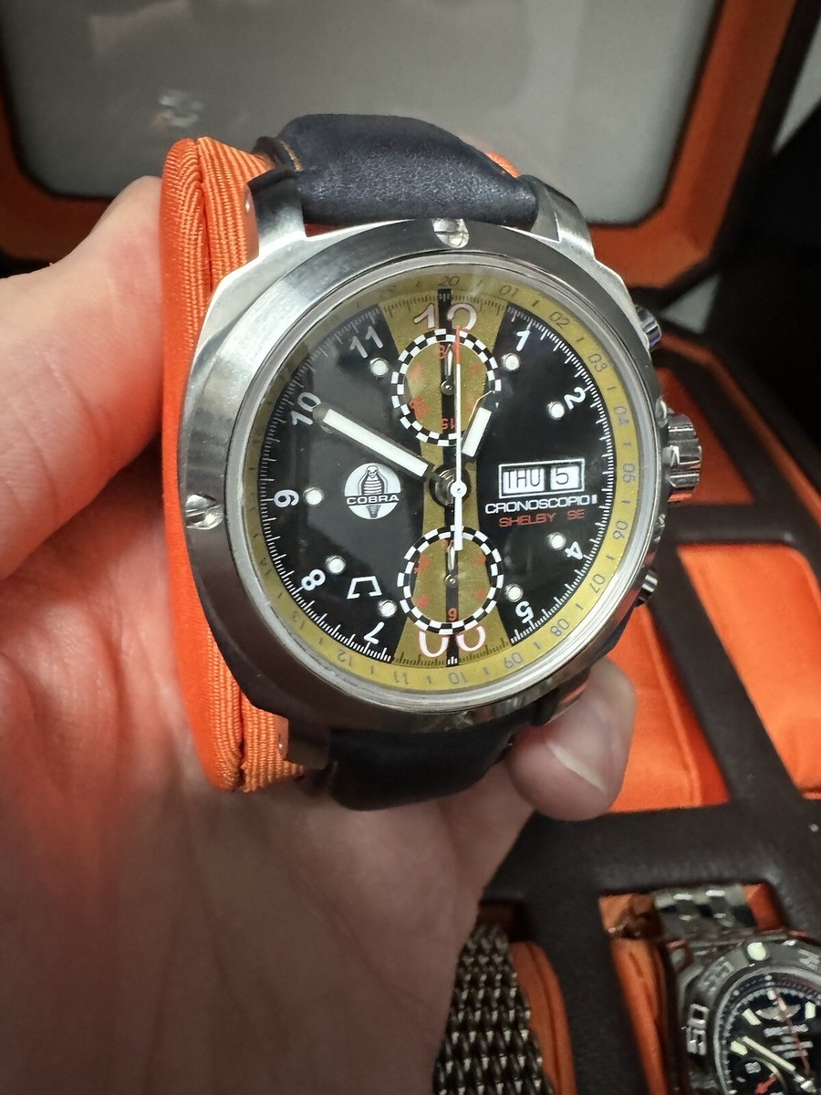 Anonimo Cronoscopio Mark II Shelby SE Black/Gold Dial 43MM Steel