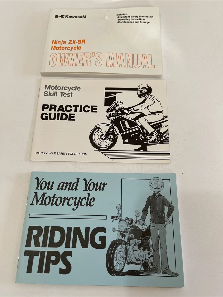 mon ORIGINAL KAWASAKI NINJA ZX-9R MOTORCYCLE OWNER'S MANUAL, PART