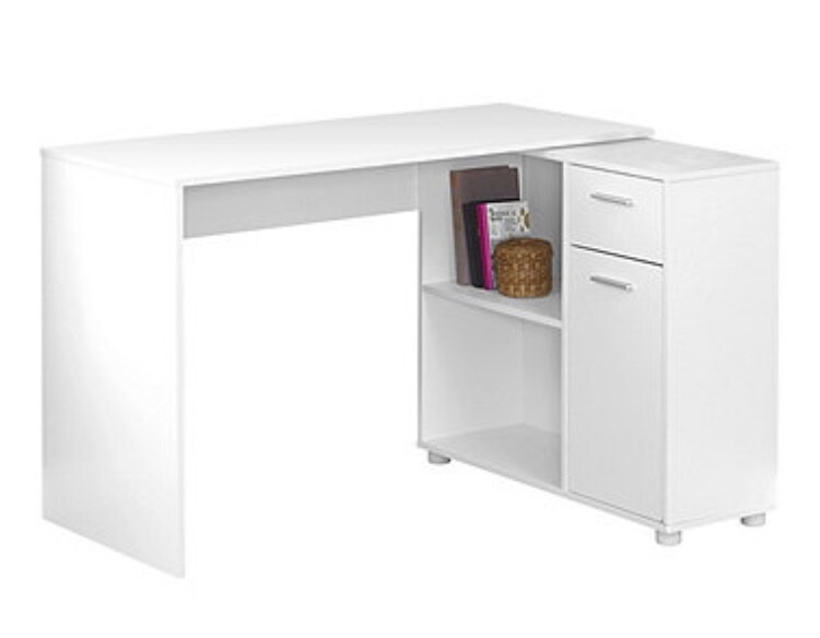 Monarch Specialties Inc. L-Shaped Desk with Storage Cabinet