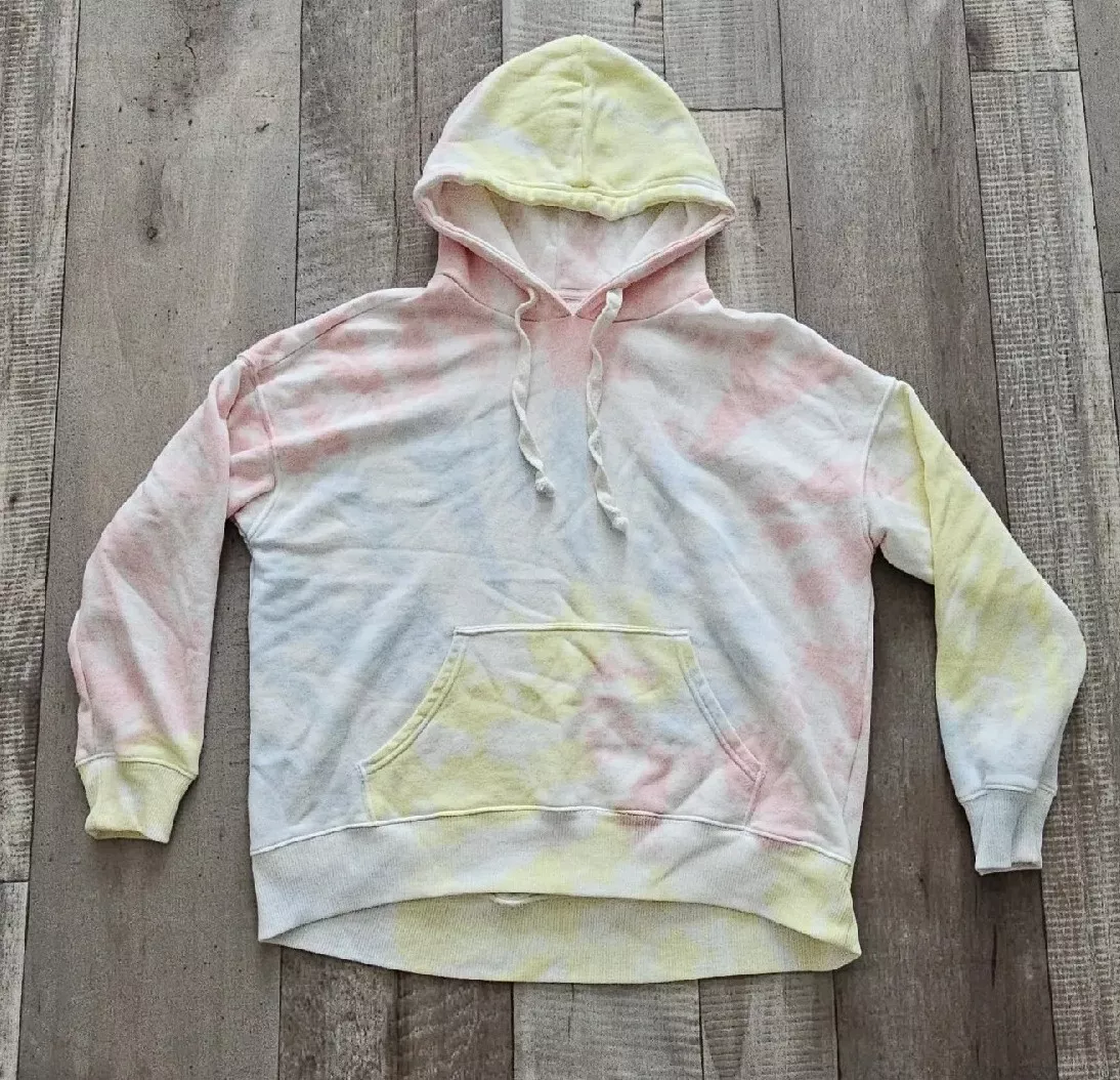 Pastel pink sales tie dye hoodie