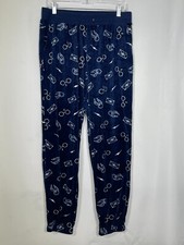 Harry Potter Symbols Blue All Over Print Sleepwear Pajama Pants Men's MEDIUM