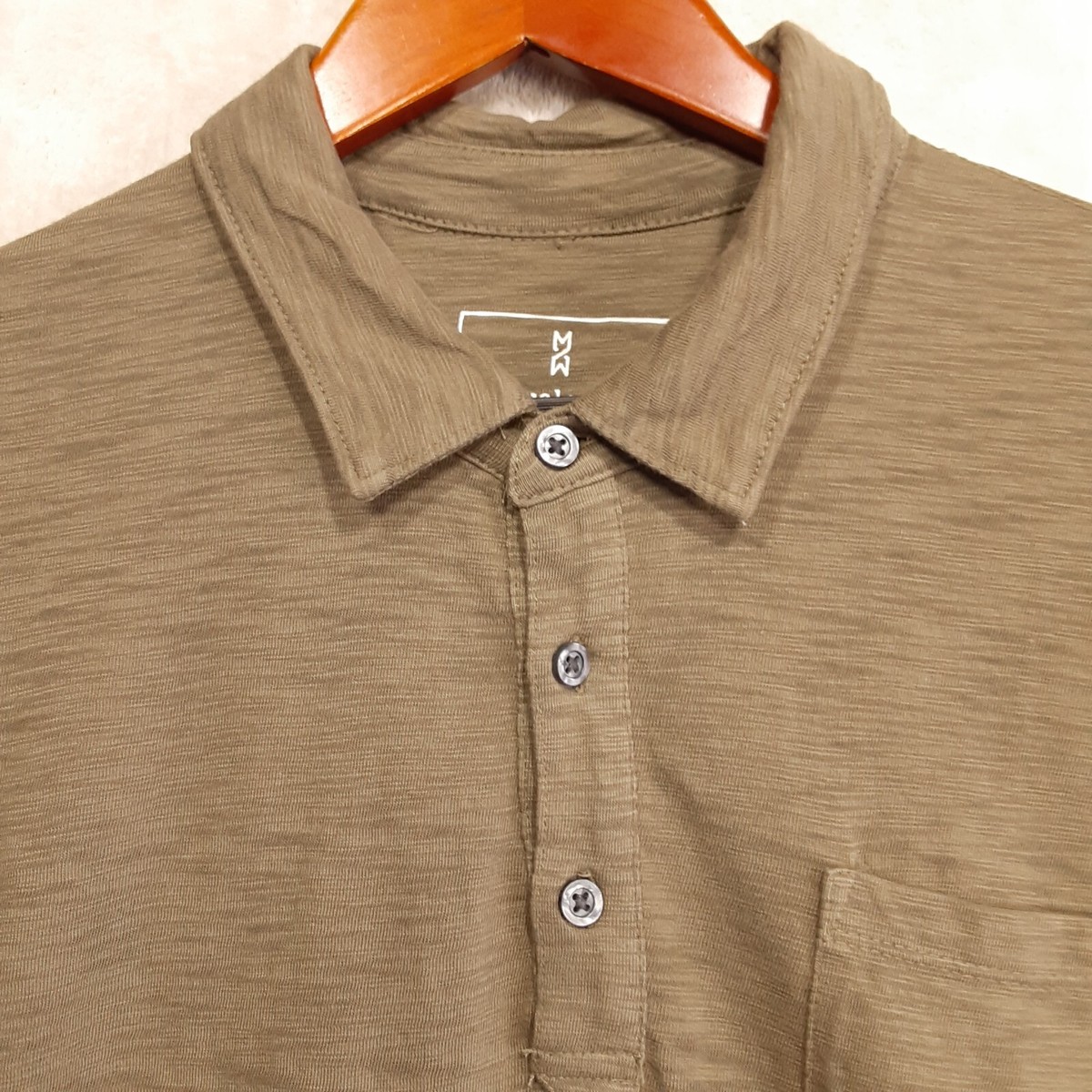 Mutual Weave Mens Soft Cotton Polo Shirt Sz.M/Green Heather