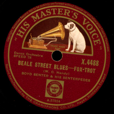 BOYD SENTER & HIS SENTERPEDES Beale Street Blues   78rpm  Schellackplatte X3836