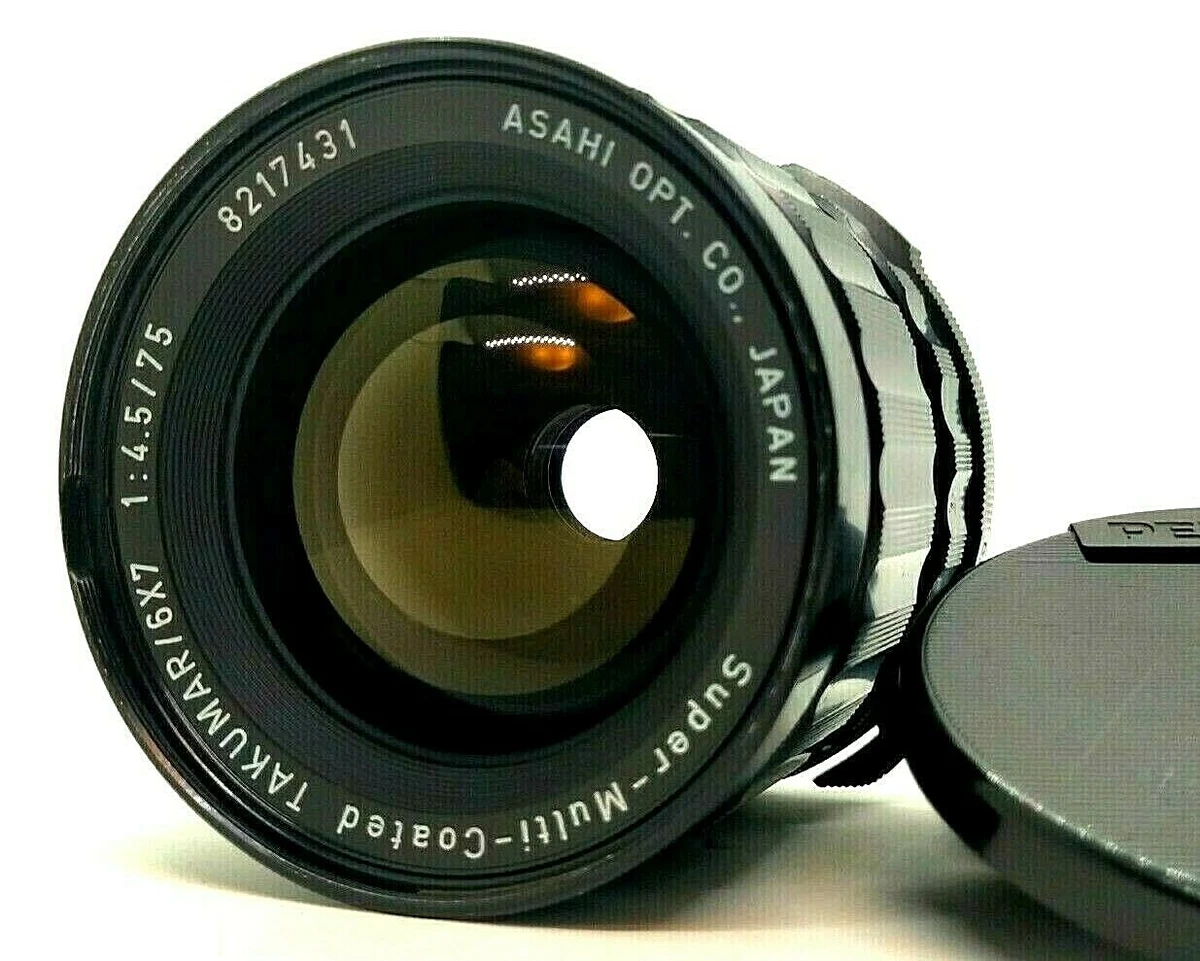 Asahi PENTAX smc TAKUMAR 67 75mm f/4.5 Fixed/Prime Manual focus Lens from Japan