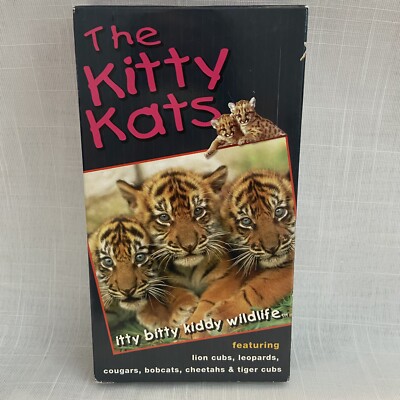 The Kitty Kats VHS Itty Bitty Kiddy Wildlife 1997 Marshmallow Entertainment