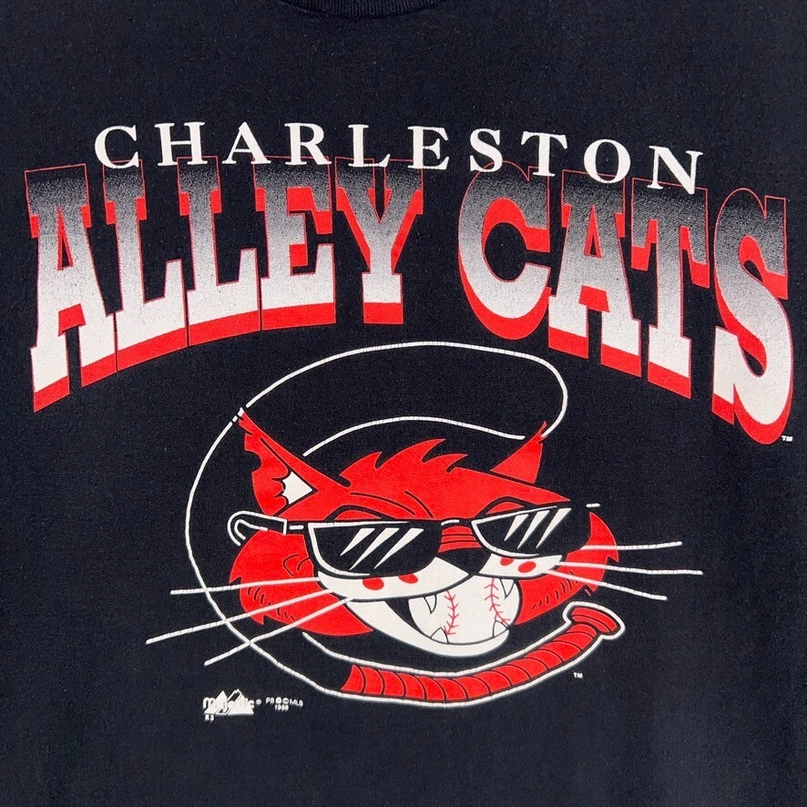 Vintage Charleston Alley Cats Shirt Adult XL Single Stitched MLB Baseball MiLB - Image 2 of 4
