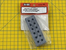 Dubro Glo-Plug Caddy Holds 12 Standard and 4-Cycle Glo-Plugs 498 Model Making