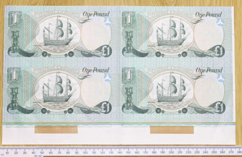1979 UNCUT SHEET £1 Provincial Bank of Ireland Limited P-247a -{ aUNC }- PROOF - Picture 3 of 4