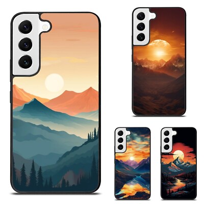 Shockproof Case continuous line of mountains For Samsung Galaxy Z Fold