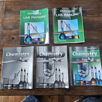 Chemistry Precision & Design 2nd Ed Set a Beka Book Teacher Manual Lab Test Keys