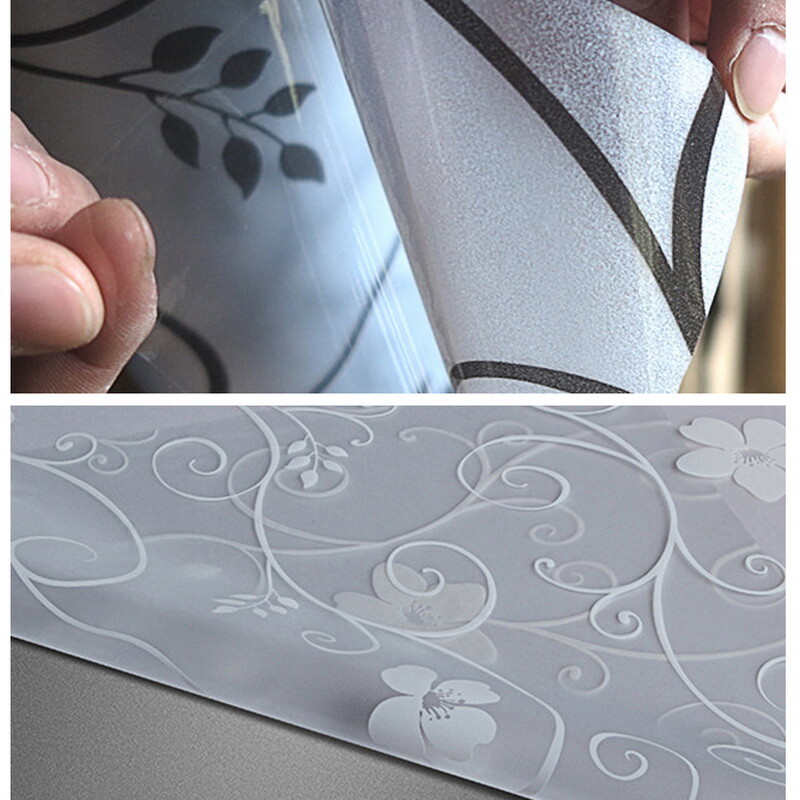 Self Adhesive Glass Film Window Sticker Bathroom Glass Sticker PVC ...