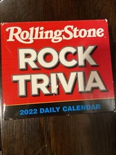Rolling Stone Rock Trivia 2022 Daily Calendar New in the box