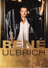 RENE ULBRICH Autograph Card Hand Signed DIRECTION HAPPINESS Silver Sign CRETE