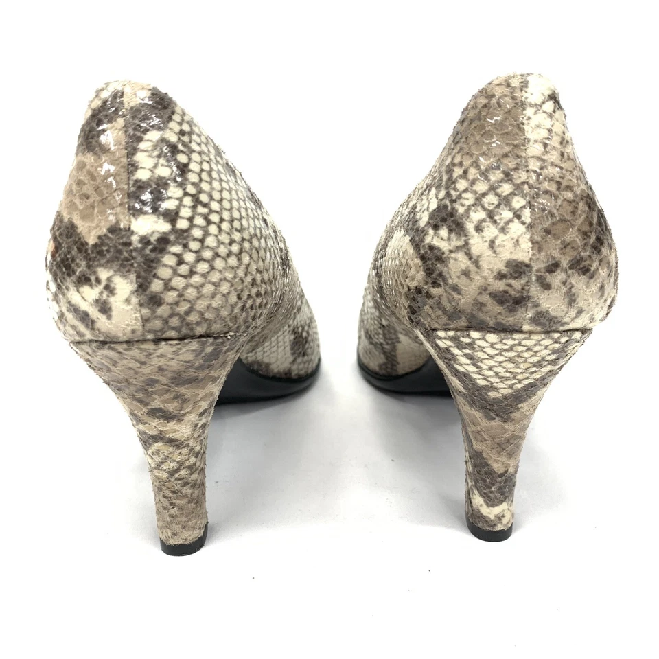 Zapatos de salón EuroSoft by Soft para mujer piel de serpiente tacón alto plataforma talla 8 Foto 4 de 4