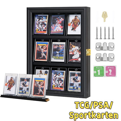 Rahmen Sammelkarten TCG PSA Wandvitrine Vitrine Display Bilderrahmen Schutz Fram