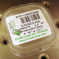 NEW KTP CRYSTAL mfg by CRISTAL LASER for MELLES GRIOT DPSS SHG 532nm 2.7x3x2.2mm