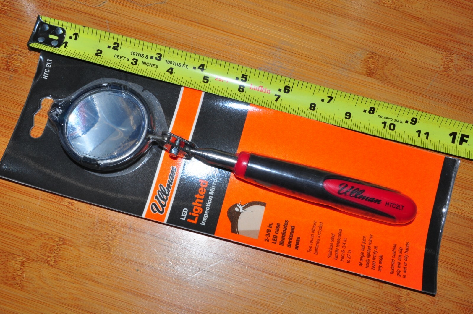 Ullman Devices HTC2LT Round 23/8" Telescoping LED Lighted