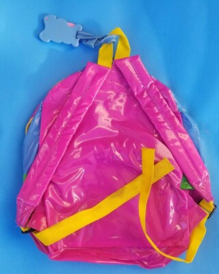 Rare/Vintage - Barney 1997 Back Pack clear plastic The Lyons Group