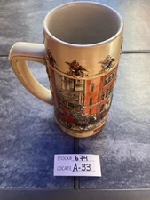 ANHEUSER-BUSCH LANDMARK SERIES “A” BEER STEIN ST. LOUIS BREW HOUSE, FREE S&H.