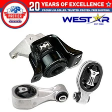 Fits 2011-2016 Nissan Juke 1.6L 2WD Front RT Motor & Torque Strut Mount 3pc :