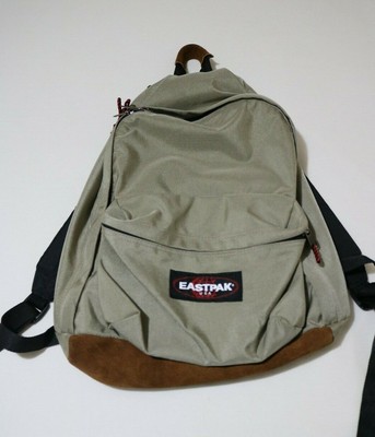 eastpak backpack leather bottom