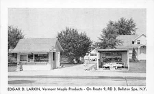 J13/ Ballston Spa New York Postcard c1940s Edgar Larkin Vermont Maple Syrup 270