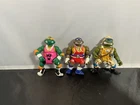 Vintage 1991-1992 Teenage Mutant Ninja Turtles Playmates Toys - Lot Of 3 - Read