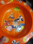 1996 WARNER BROS LOONEY TUNES FILM LARGE Halloween Candy BOWL BUGS BUNNY TAZ + — photo 10