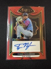 2025 Panini Select Tyson Neighbors Red Prizm Autograph /99 (AU, RC) SS-TN