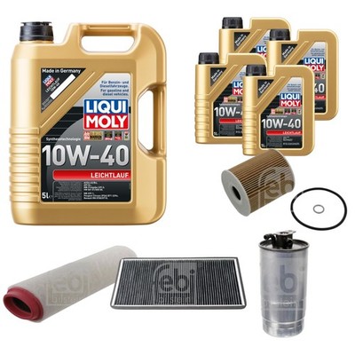 FEBI Inspektionspaket 9L LIQUI MOLY 10W-40 Leichtlauf für Land Rover Range LM