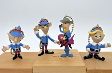 Vintage Rudolph The Red Nosed Reindeer Ornament Elf Cowboy Ostrich Hermey Hank