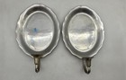 Wilton Columbia USA Pewter Oval Wall Sconce Candle Holder Lot Of 2 — photo 1